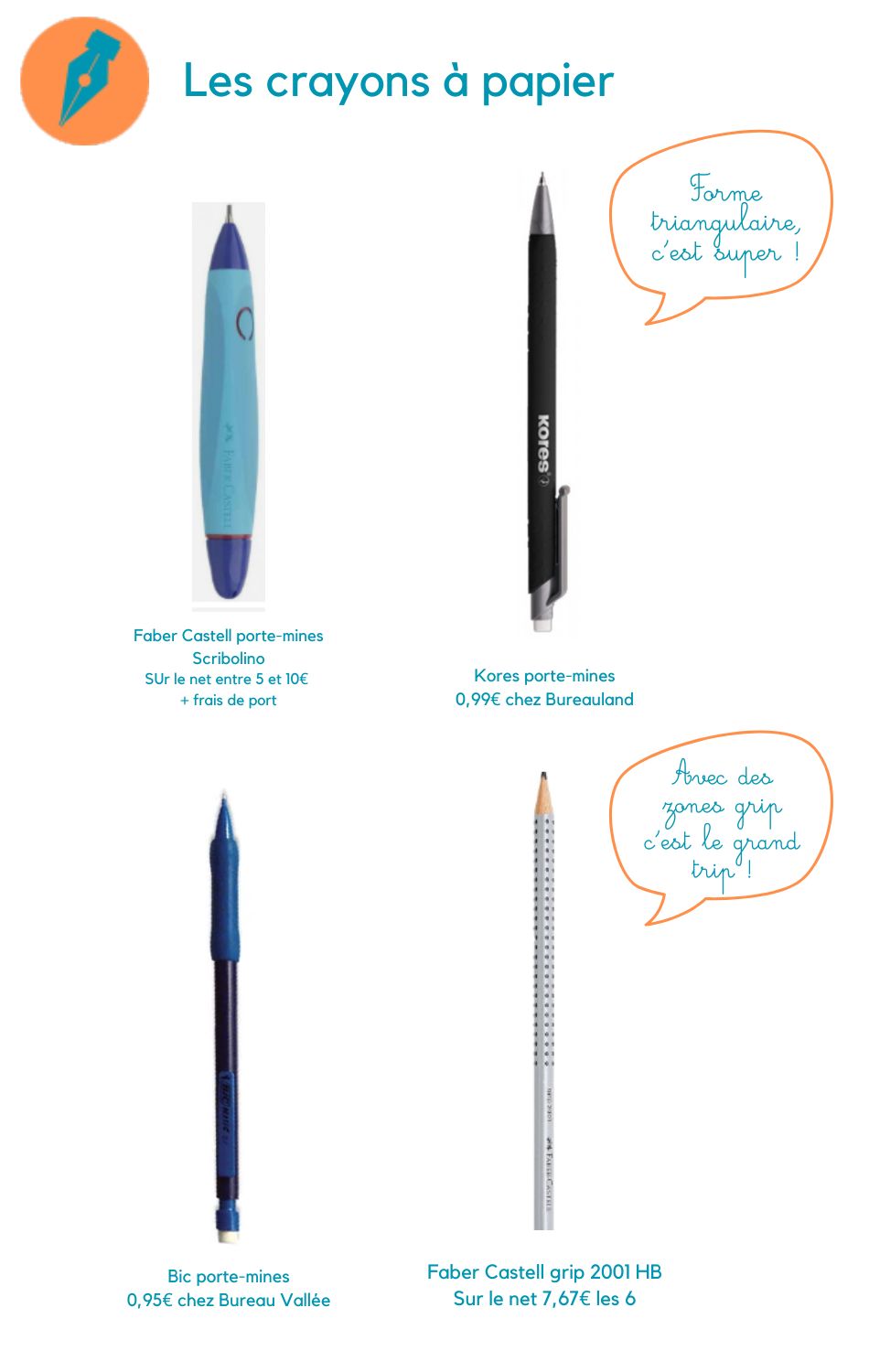 On commence toujours par les crayons de bois !